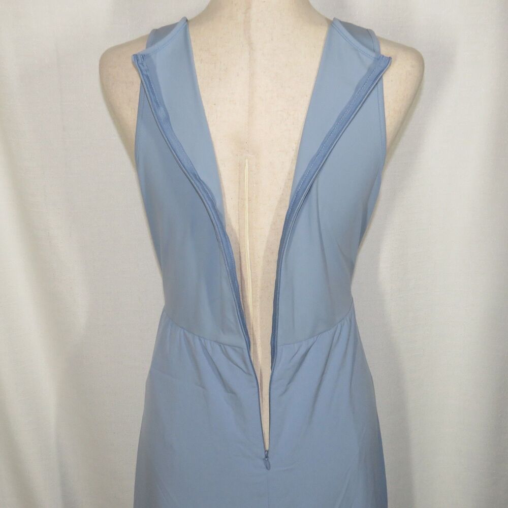 Halara Blue Breezeful Flowy Dressy Jumpsuit With Pockets Size Large - Picture 5 of 9